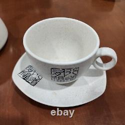 VINTAGE MAO TSE TUNG TEA POT SET, POEM SNOW, 5 PIECE read