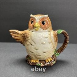 VTG 80s Otagiri Owl Tea Set by Mary Ann Baker 9 Pc Ceramic Teapot, Mugs & More
