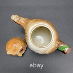 VTG 80s Otagiri Owl Tea Set by Mary Ann Baker 9 Pc Ceramic Teapot, Mugs & More