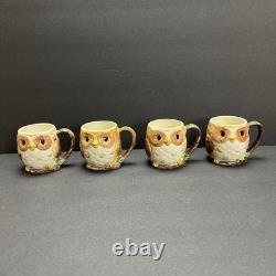 VTG 80s Otagiri Owl Tea Set by Mary Ann Baker 9 Pc Ceramic Teapot, Mugs & More