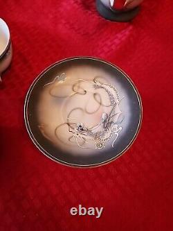 VTG Hadson Japan Moriage Dragonware Tea Service for 6