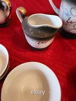 VTG Hadson Japan Moriage Dragonware Tea Service for 6