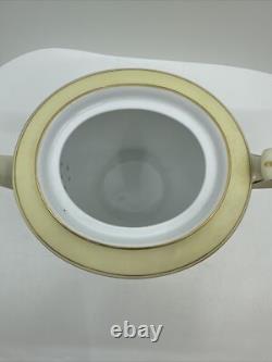 VTG Noritake Teapot, Lid Floral Rim, Gold Filigree & Trim Creamer &Sugar Japan