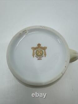 VTG Noritake Teapot, Lid Floral Rim, Gold Filigree & Trim Creamer &Sugar Japan