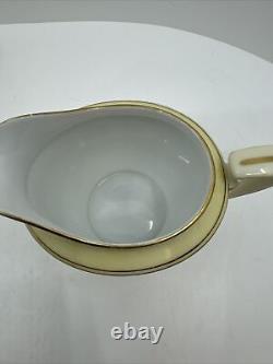 VTG Noritake Teapot, Lid Floral Rim, Gold Filigree & Trim Creamer &Sugar Japan
