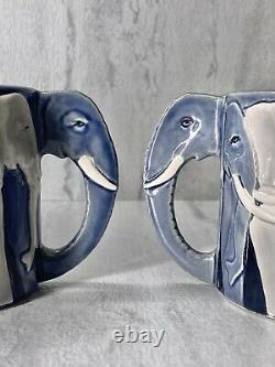 VTG TEA SET 3D Ceramic Elephant Teapot & Teacups/Mugs. Tom Taylor Otagari Japan