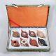 Vtg Yixing Teapots Miniature Tea Set Of 8 Chinese Clay Pottery With Case