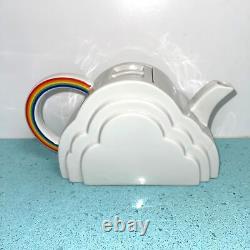 Vandor Rainbow Teaset Ceramic Vintage 1978 Teapot Three Mugs