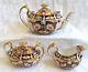 Very Fine Antique Royal Crown Derby 2451 Imari Teapot Creamer & Sugar Tea Set
