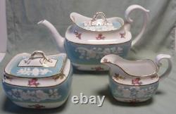 Very Rare Set-spode Copeland Y6447old Colony Roseteapot Creamer Sugar Bowl Eng