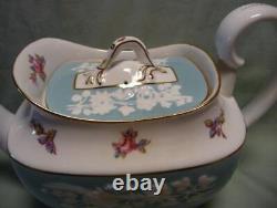 Very Rare Set-spode Copeland Y6447old Colony Roseteapot Creamer Sugar Bowl Eng