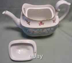 Very Rare Set-spode Copeland Y6447old Colony Roseteapot Creamer Sugar Bowl Eng