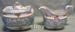 Very Rare Set-spode Copeland Y6447old Colony Roseteapot Creamer Sugar Bowl Eng