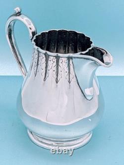 Victorian Aesthetic Silver Plate 3 Pc Tea Set Coffee Pot Sugar Cream Pitcher