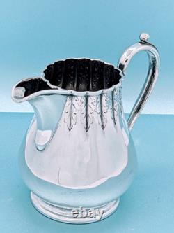 Victorian Aesthetic Silver Plate 3 Pc Tea Set Coffee Pot Sugar Cream Pitcher