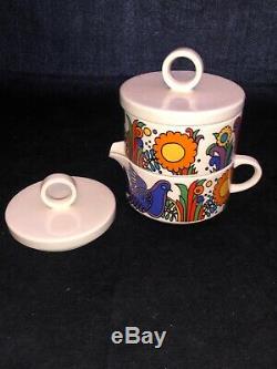 Villeroy & Boch ACAPULCO Tea Set For Six 24 Pieces Teapot, Dessert Plates, Cups
