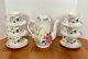 Villeroy & Boch Flora Bella Tea Set With Coffee/tea Pot & 6 Cups/saucers Euc