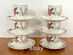 Villeroy & Boch Flora Bella Tea Set with Coffee/Tea Pot & 6 Cups/Saucers EUC