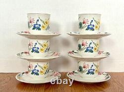 Villeroy & Boch Flora Bella Tea Set with Coffee/Tea Pot & 6 Cups/Saucers EUC