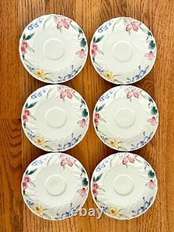 Villeroy & Boch Flora Bella Tea Set with Coffee/Tea Pot & 6 Cups/Saucers EUC