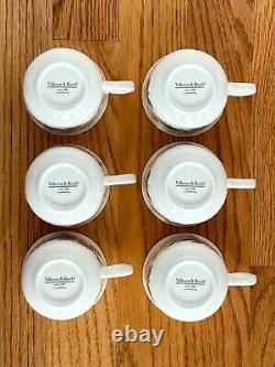 Villeroy & Boch Flora Bella Tea Set with Coffee/Tea Pot & 6 Cups/Saucers EUC