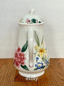 Villeroy & Boch Flora Bella Tea Set with Coffee/Tea Pot & 6 Cups/Saucers EUC