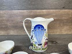 Villeroy & Boch Le Ballon Porcelain Jean Mercier Tea Pot With 4 Cups