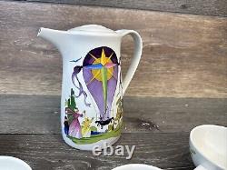 Villeroy & Boch Le Ballon Porcelain Jean Mercier Tea Pot With 4 Cups