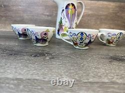 Villeroy & Boch Le Ballon Porcelain Jean Mercier Tea Pot With 4 Cups