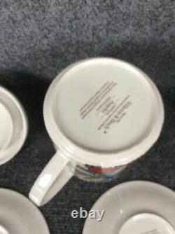 Villeroy & boch Acapulco teapot and 2 sets cups saucers
