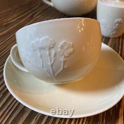 Villery Bosh The Tisane Tea Set, Teapot, Tea Cup, Creamer, Covered Sugar Bowl
