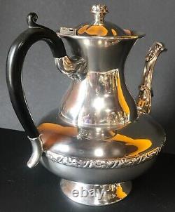 Vint Rare Full 5 Piece Coronet Tea Pot/Coffee Pot, Sugar/Creamer/Tray Set #468