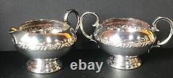 Vint Rare Full 5 Piece Coronet Tea Pot/Coffee Pot, Sugar/Creamer/Tray Set #468