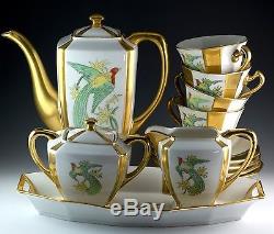 Vintage 14 Pcs. H&C Schlaggenwald PA Arzberg Tea Pot Set Czechoslovakia Bavaria