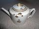 Vintage 18th Century Tea Pot Lowestoft Chinese Export Twisted Handle Black Gray