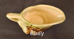 Vintage 1950's McCoy Pinecone Art Pottery 3-piece Tea Set Pot Cream Sugar