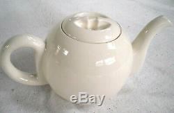 Vintage 1950s Unused Ceramic PEARL COSYPOT Teapot Set with Stainless, Heat Cover