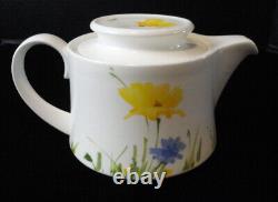 Vintage 1970s Mikasa Uptown & Mariposa Set -Tea Pot, Cups, Plates, Glasses for 6