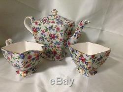 Vintage 1995 Royal Winton/Grimwades Old Cottage Chintz Pattern Tea Set