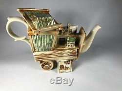 Vintage 1998 Paul Cardew Signed Lilliput Lane Large Market Stall Teapot