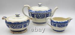 Vintage 3 Piece 1934 Wedgwood Yale University Teapot Set Made In England