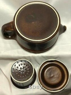 Vintage Arabia of Finland Tea Pot Set Ruska Ulla Procope Creamer 3 Cups Saucers