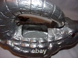 Vintage Arthur Court 1982 Alligator Crocodile Tea pot Glass Eyes Super Rare