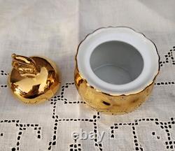 Vintage Bavaria Hand Painted Gold 24K /Couple inspired by Rococo Tea Set