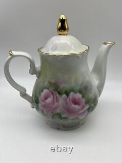 Vintage Bavaria Kronester TeaPot/Coffe Pot Creamer & Sugar Bowl Hand Painted