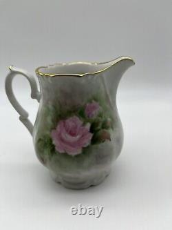 Vintage Bavaria Kronester TeaPot/Coffe Pot Creamer & Sugar Bowl Hand Painted