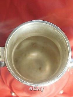 Vintage Becht & Hartl Sterling Silver Tea Pot Creamer & Sugar Bowl Set
