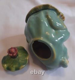 Vintage Bella Casa By Ganz Acapella Frogs Ceramic Tea Pot Creamer Sugar Bowl Set