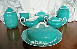 Vintage Bohemia Schneider Breakfast Set For One Teapot Coffee Pot Plus Nbu