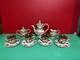 Vintage Capodimonte 13 Pc Tea Set Dragon & Nude Cherub Made In Italy
